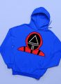 Squid Game Fleece Full Sleeves Pull Over Hoodie For Men & Women. 