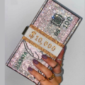 New Dollar Style Evening Bags With Diamond Shoulder Wallet Clutch. 