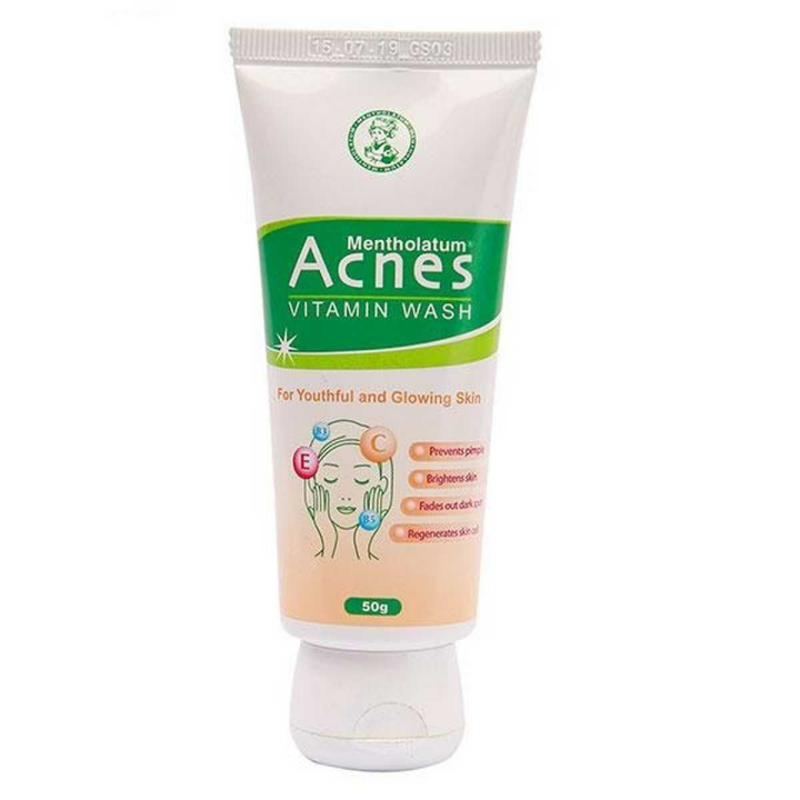 Mentholatum acnes face wash vitamin 50g