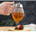 High Quality 200ML Honey Juice Syrup Dispenser Practical Acrylic Pot Jar 1 Cup Acrylic/Plastic Bee Hive with Trigger Cup a.one traders. 