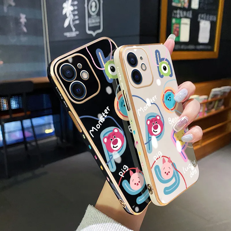 chenyyka For OPPO A12E Case Plating Side Edge Square New Design - Main Image