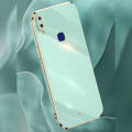 Biruiqu for VIVO V11 Back Cover Luxury 6D Plating Frame Shiny Bling Phone Pounch Soft Silicone Square Phone Case. 