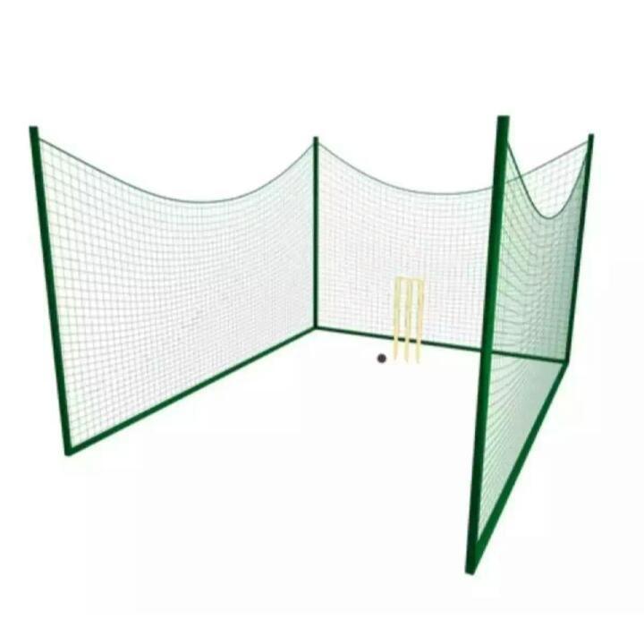 Cricket Batting Practice Net Regular Training Netting for Outdoor Backyard Ground Sports 10 x 60 (White), Cotton Cricket Practice Net Cricket Warm-Up/Throw-Down Nets | Non-Permanent Cricket Practice Net