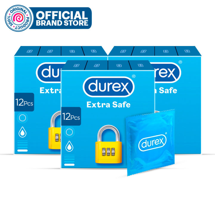 Durex Condoms Extra Safe 12 Pieces - Pack of 3