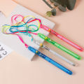 JM 1PC Colorful LED Transparent Flash Stick Large Fluorescent Stick Concert Wedding Party Supplies Glow Stick 21CM. 