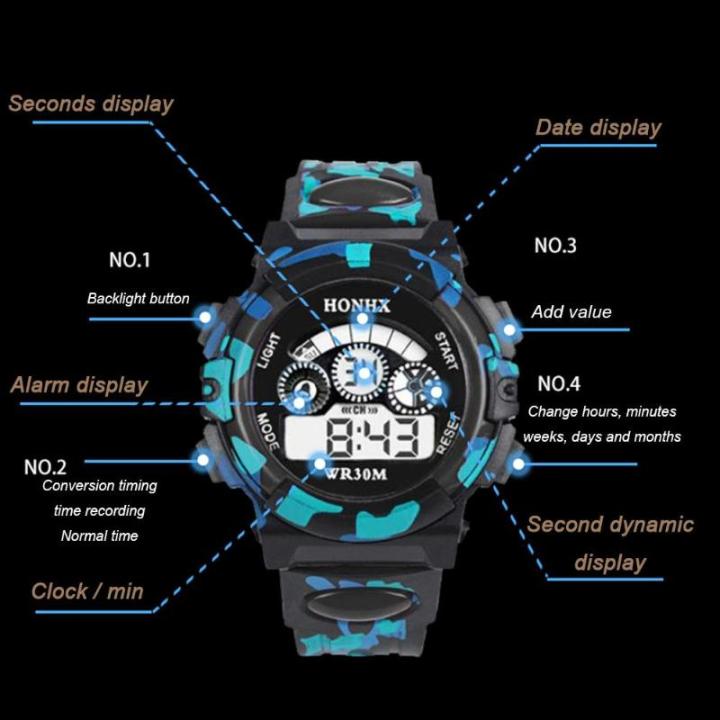 Honhx%20Kids%20Boy%20Girls%20Electronic%20Watch%20Students%20Multi-function%20Sports%20Casual%20Wristwatch%20Jewelry%20S%20-%20Image%207