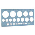 Circular Hole Ruler 27 Holes Elementary School Drawing Ruler Draw A Circular Ruler 20cm Ruler Student School Office Ruler. 