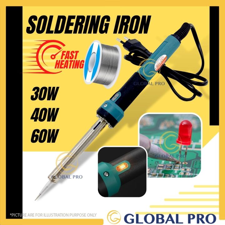 30W / 40W / 60W ID High Efficient Professional Electric Soldering Iron Solder Iron With Eu 2 Pin Plug