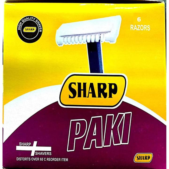 Indian Razor Pack Pack of 6 Pcs sharp Paki Razor For Men sharp Paki Razor | Daraz.pk