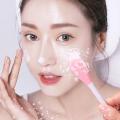1PC Face Mask Brush, Double-Ended Silicone Face Mask Brush Flexible Mud Mas. 