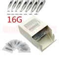 100PCS 16G Body Piercing Needles Sterilized Steel Piercing Needles 1.2mm Piercing Needles Supply PNC-16G# Free Shipping. 