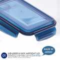 ELIANWARE EZY-LOCK 800ml ACRYLIC MICROWAVABLE LUNCH BOX FOOD CONTAINER Box Made In Malaysia. 