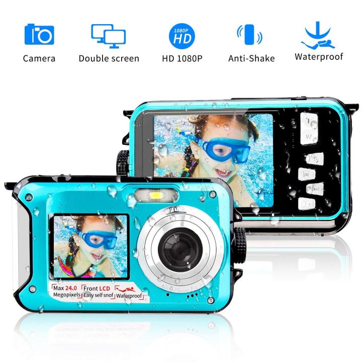 16 MP Digital Camera Underwater 10m Waterproof Camera+ 8x Zoom (F)