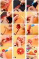 IMISNO DIY Flower Design Paper Quilling with Slotted Tool - Handcrafted Gifts (8 Style)- 80 strips- 10 inches each. 