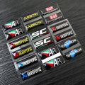 For Akrapovic Termignoni YOSHIMURA ARROW 3D Drip Epoxy Stickers Waterproof Sunscreen Motorbike Modification Decorative Reflective Stickers Decals. 