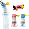 Kitchen New Fan Faucet With Clip 360 Adjustable Flexible Kitchen Faucet Tap Water Filter 360° Rotating Faucet Aerator – Water-Saving Anti-Splash Shower Head Nozzle for Kitchen & Bathroom Sinks, 3-Mode Sprayer with Swivel Head & Tap Adapter,. 