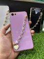 Vivo Y81 / Y81i Back Cover + Love Heart Bracelet Chain Luxury 6D Plating Soft Case Camera Lens Protection - Vivo Y81 / Y81i Girls Back Cover. 