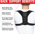 Bin Amna - Posture Corrector Belt Adjustable - Back Pain Relief Shoulder Back Support Belt Adjustable Body Posture Corrector for men and women - Back Support Brace. 
