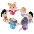6Pcs/Set Baby Kids Family Finger Puppets Educational Story Game Hand Toys. 