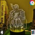 Anime Led Light Berserk Guts Figure for Bedroom Decorative Night Light Birthday Gift Kids Room 3d Table Lamp Manga Berserk. 