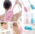 Body Brush With Long Handle Bathroom Tool Shower Accessory Bath Brush Skin Cleaner Bath Sponge Body Wash Back Scrubber Mesh. 