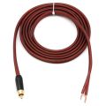 2X RCA Speaker Cable Bare Wire Speaker Wire to RCA Plug, Replace RCA Plug Connector Adapter to Bare Wire Open Audio. 