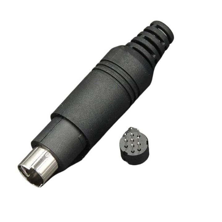 1pc%209%20pin%20Male%20Mini%20Din%20Connector%20soldering%20-%20Image%202