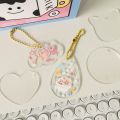Kawaii DIY Acrylic Keychain Korean Idol Clear Pendant Bag Accessories Creative Decor. 