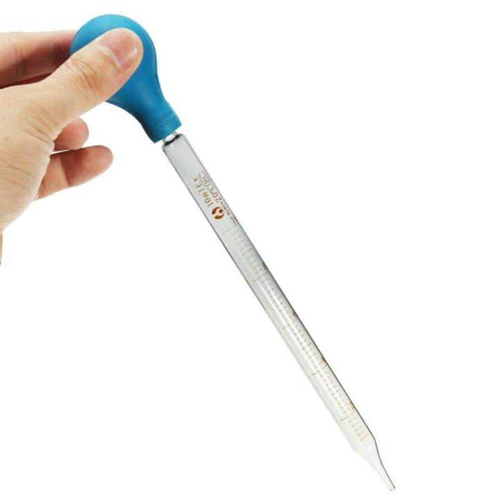 Panda Online 10ml Rubber Head Glass Dropper Glass Pipette Lab Dropper Pipet With Scale Line