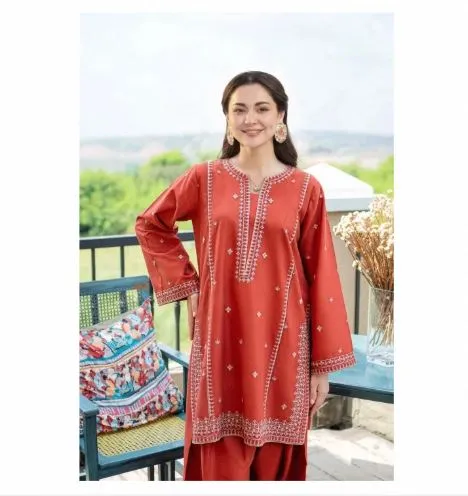 Rust%20Livia%20-%202pc%20-%20Dress%20for%20Women%20-%20Lawn%20-%20Dress%20for%20girls%20-%20Stitched%20Ready%20to%20wear%20-%20Shirt%20+%20Bottom%20-%20Chaudhry%20Arts%20-%20Image%202
