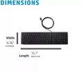 HP USB Slim Business Wired Keyboard – 100% Original, Compact & Durable. 