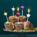 Heart Shaped Cake Candles Pack in Multi Colors For Birthday - Anniversary Cake Decoration. 