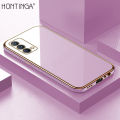 Hontinga for Realme GT Master Back Cover Luxury 6D Plating Frame Shiny Bling Case Soft Silicone Square Phone Cases. 