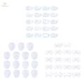Face Painting Stencil Makeup Art Painting Smooth Lightweight Reusable Eyebrow Shape. 