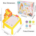 Children Projection Drawing Board LED Projector Drawing Table Toys Kids Projector Painting Board Desk Projection Painting Toy Graffiti Early Education Writing Board Home Learning Erasable Toys. 