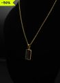 Sleek Black Pendant. 