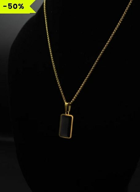 Sleek Black Pendant