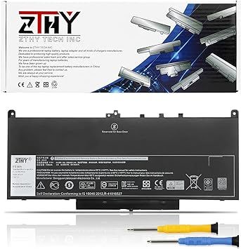 J60J5 MC34Y Laptop Battery - Replacement for  Latitude E7270 P26S001 Latitude E7470 P61G001 Series Notebook, Fit R1V85 PDNM2 451-BBSX 451-BBSY 451-BBSU