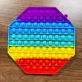 Planet X - Mega Rainbow Octagon Bubble Fidget - A Pop-It Toy for Fun and Relaxation - 20 cm. 