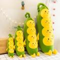 Caterpillar plush toy pea pod female long strip sleeping pillow doll cute rag doll soft doll pillow. 