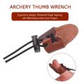Leather Finger Guard Longbow Recurve Bow Thumb Protective Gear Outdoor Accessories. 