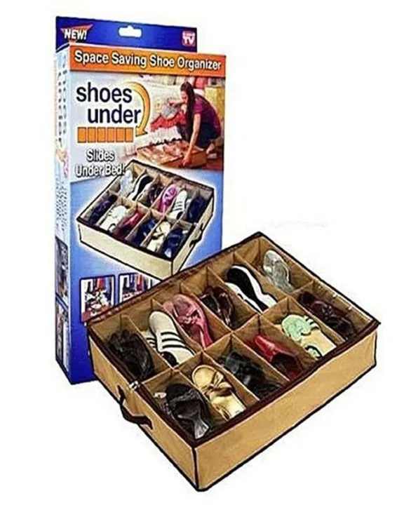 12%20Shoes%20Under%20Bed%20Storage%20Rack%20Organizer%20-%20Image%203