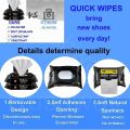 Natural Sneaker & Shoe Cleaner Wipes Packs of 80 Portable Sneakers Cleaner Shoe Wipes Quickly Remove Dirt & Stains These Disposable Shoe Cleaning Wipes Can Be Used On Most Footwear. 