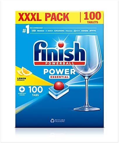 Finish Dishwasher Tablets All In 1 Powerball XXXL Lemon, 100 Tablets