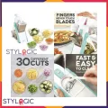Brava Spring Slicer, Safe Slice Mandoline for Vegetables, Meal Prep & More with Thickness Adjuster, Multicolor. 