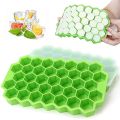Honey Cube Honeycomb Tray 37 Silicone Cubes Ice Cube Making Mold with Lids. 