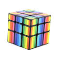 3x3x3 Rainbow Mirror Cube Mod, Speed Twisty Puzzle Brain Teaser. 