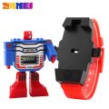 Kids Watches LED Digital Children Cartoon Sports Watches Robot Boys Detachable Transformers 3D Toy Design 1095. 