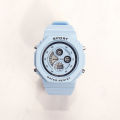 Douyin Internet celebrity multi-functional matcha green electronic watch for boys and girls, student sports alarm clock, luminous LCD couple watch. 