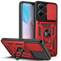 For Infinix Note 30 Pro Case Car Foldable Metal Bracket Sliding Camera Protection Hard Shockproof for Infinix Note 30 Pro Back Cover. 